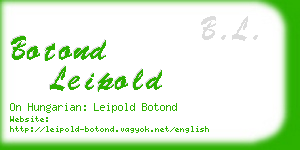 botond leipold business card